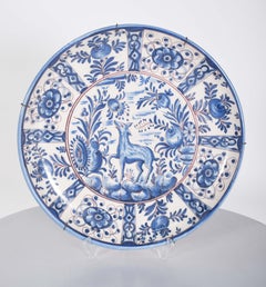 Grande assiette portugaise en faïence de Sant'Anna