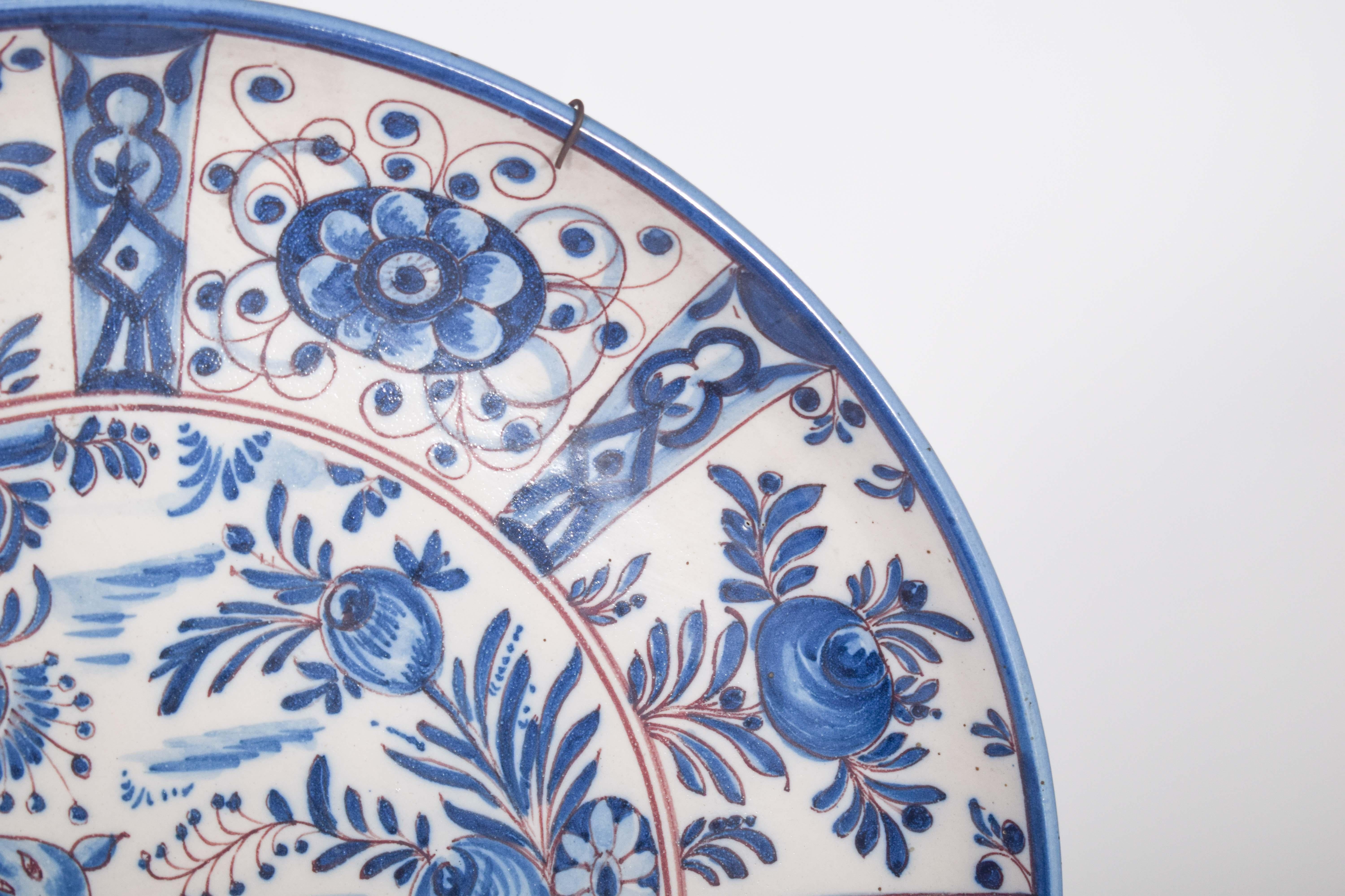 Mid-Century Modern Grande assiette portugaise en faïence de Sant'Anna en vente