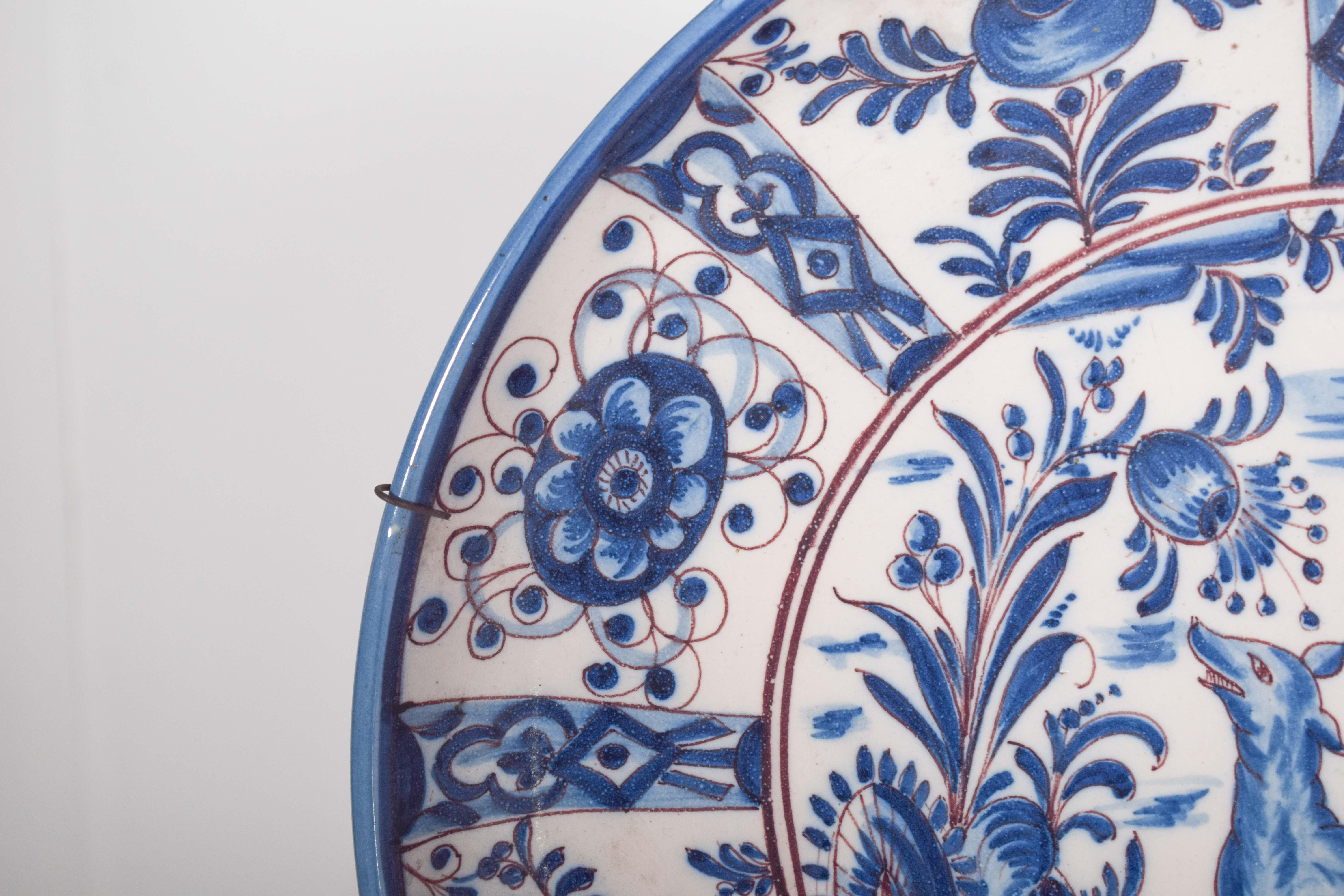 Grande assiette portugaise en faïence de Sant'Anna Bon état - En vente à Lisboa, Lisboa