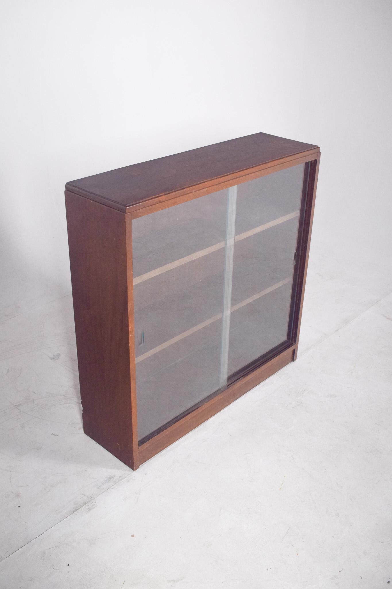 20th Century Portuguese Low Display cabinet with Two Shelves For Sale