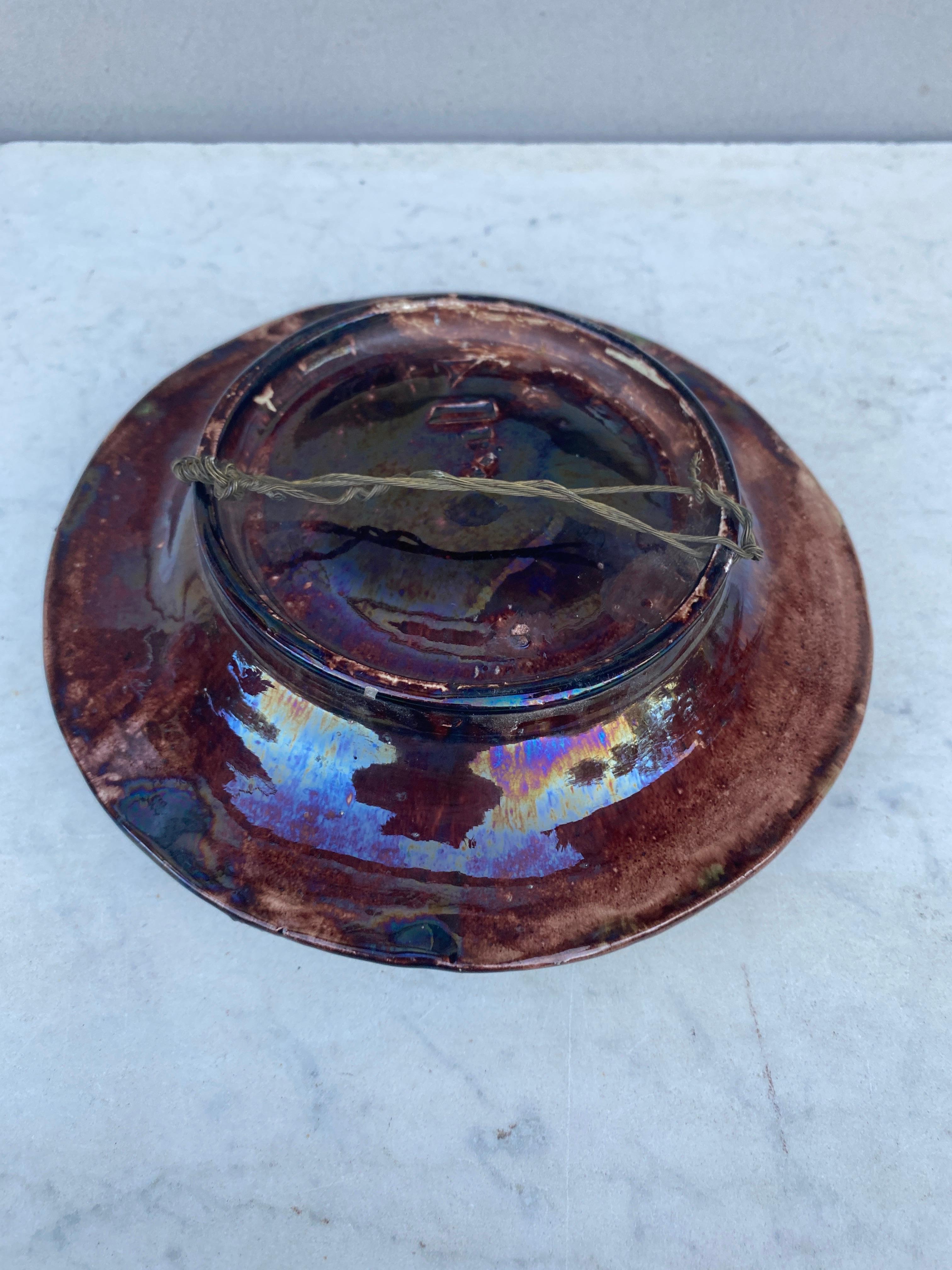 19th Century Portuguese Majolica Palissy Wall Lizard Platter 3