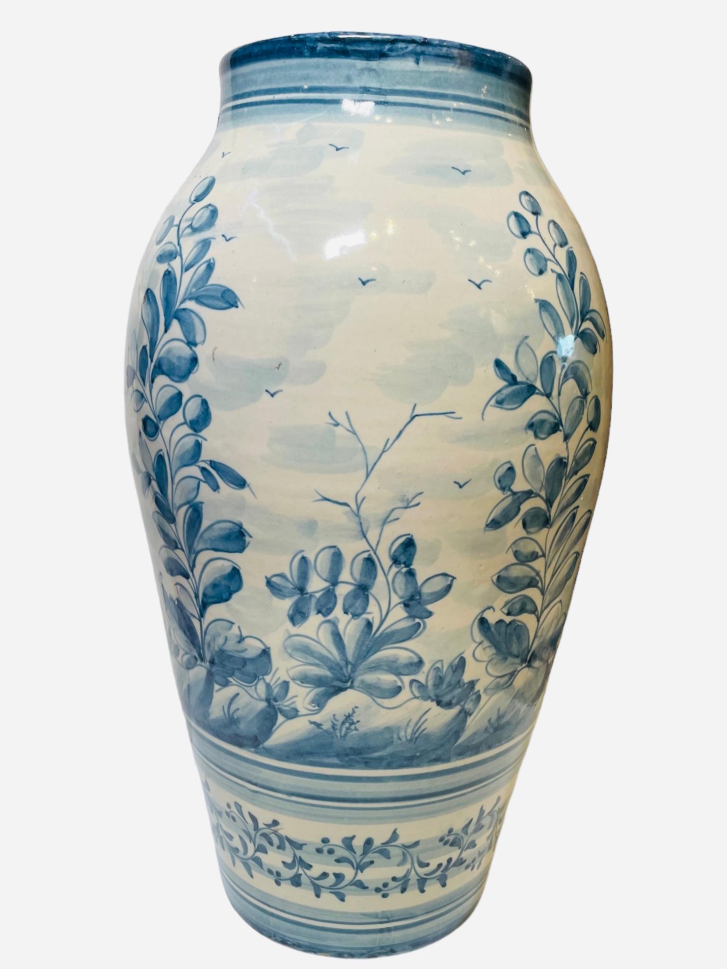 Portuguese Majolica Vase Urn For Sale 4