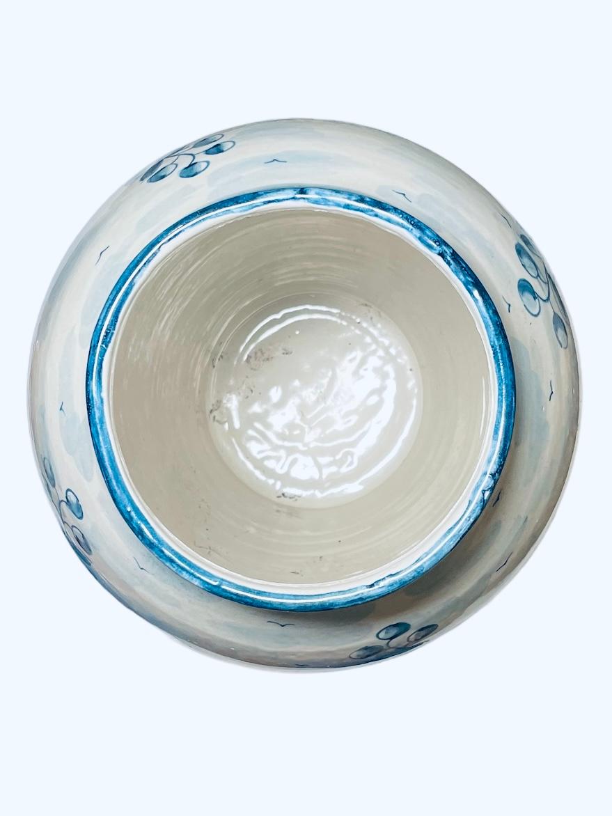 Ceramic Portuguese Majolica Vase Urn For Sale