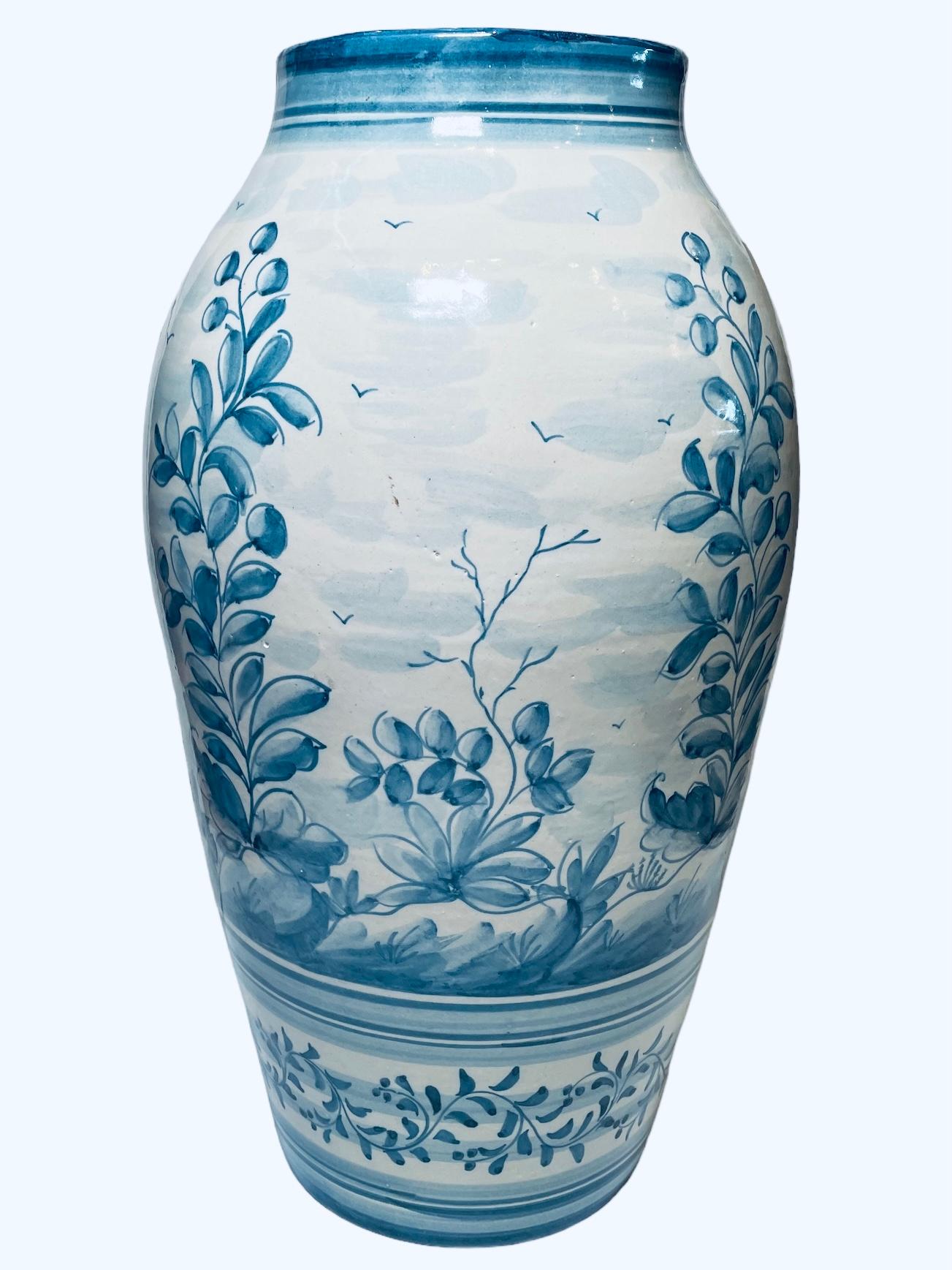 Portuguese Majolica Vase Urn For Sale 1