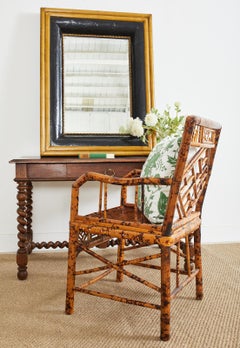 Portuguese Mirror with Faux Bamboo Trim