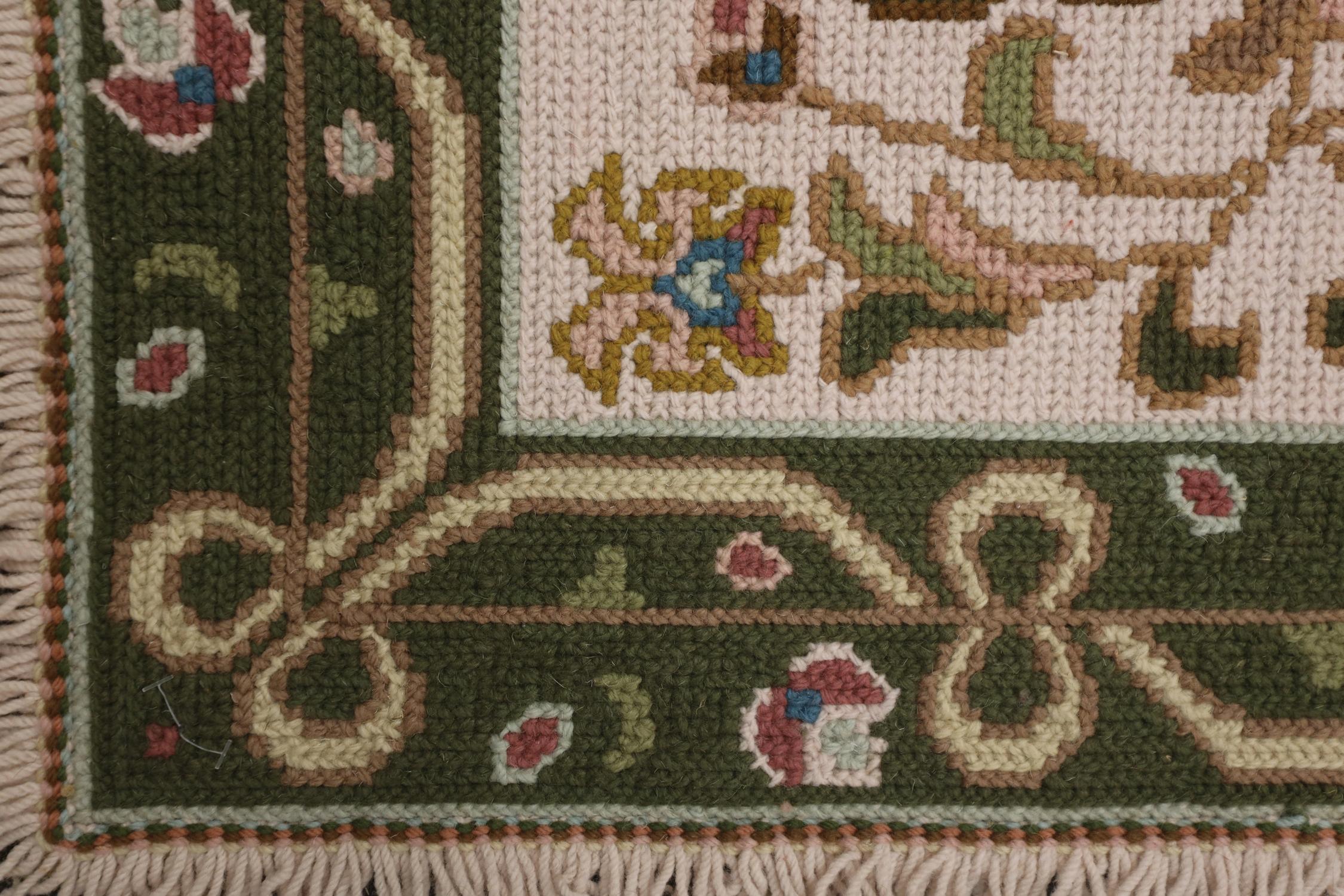 Alfombra portuguesa de punto de aguja Alfombras florales tradicionales de lana Alfombra tejida a mano Chino en venta