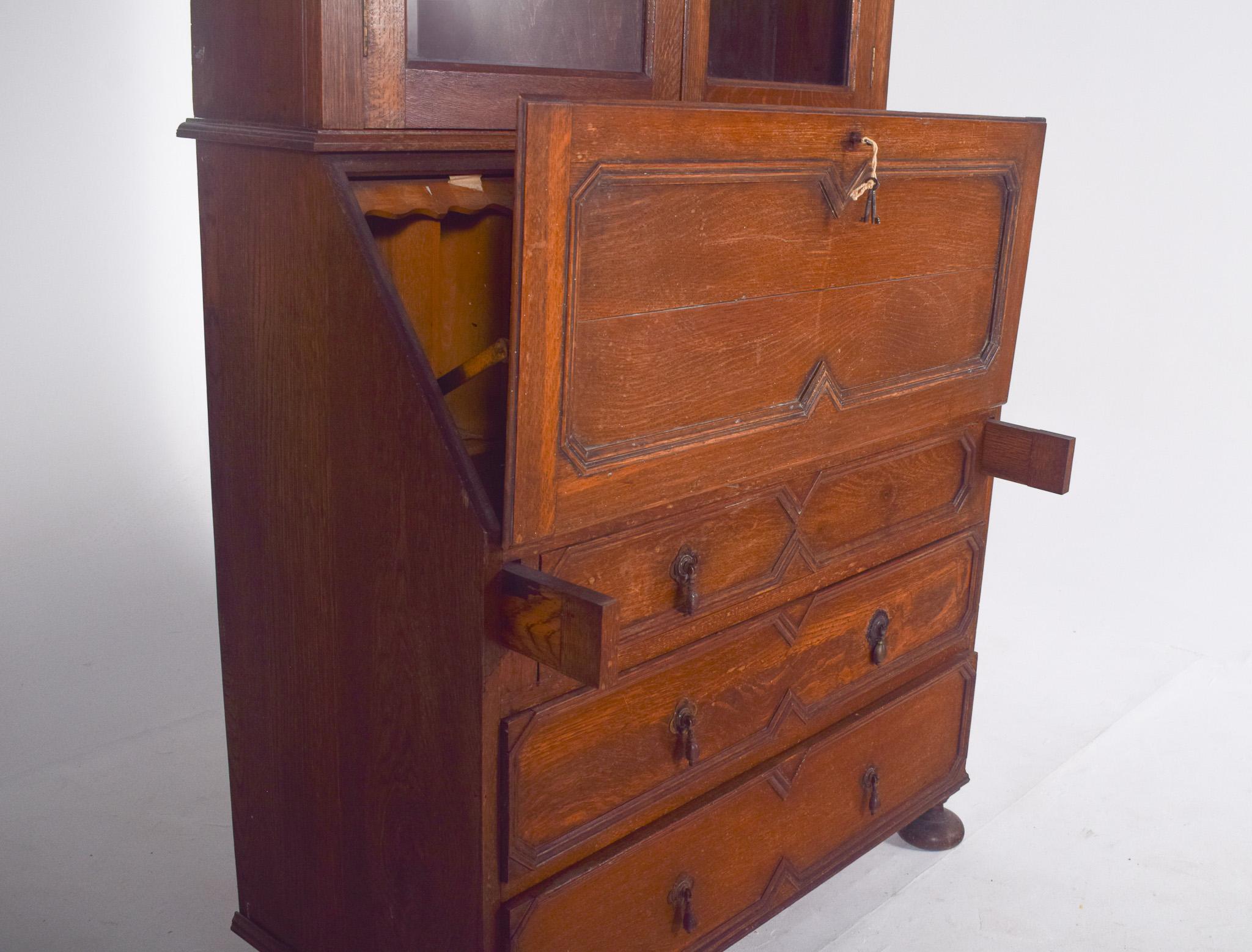 Portuguese Oak Paper Chest of Drawers For Sale 3