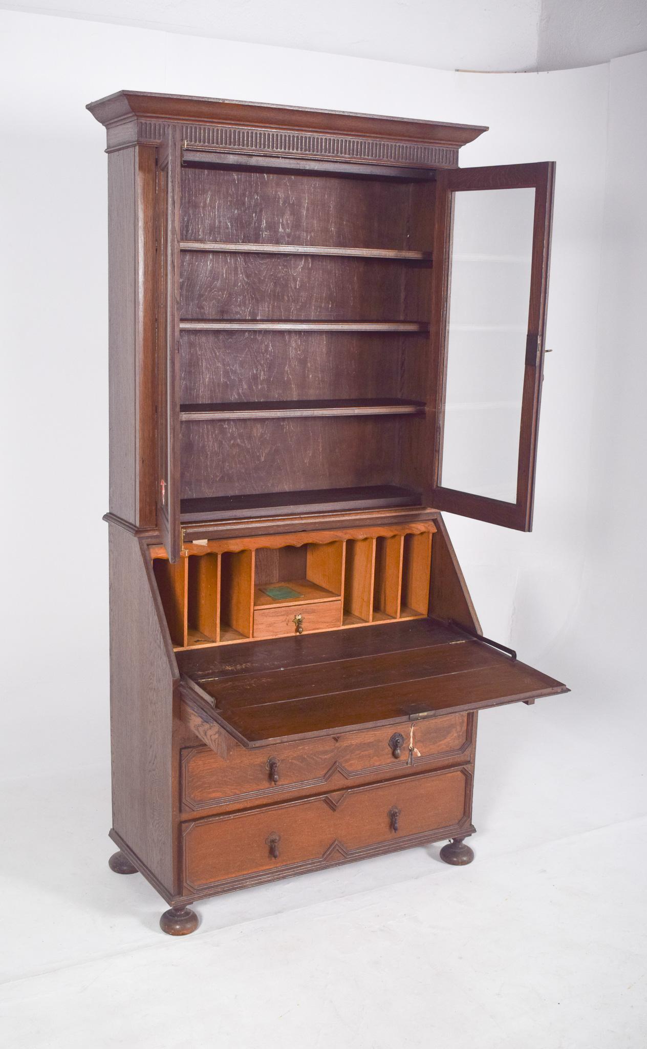 Portuguese Oak Paper Chest of Drawers For Sale 4