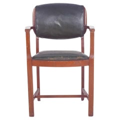 Antique Portuguese Office Chair with Arms