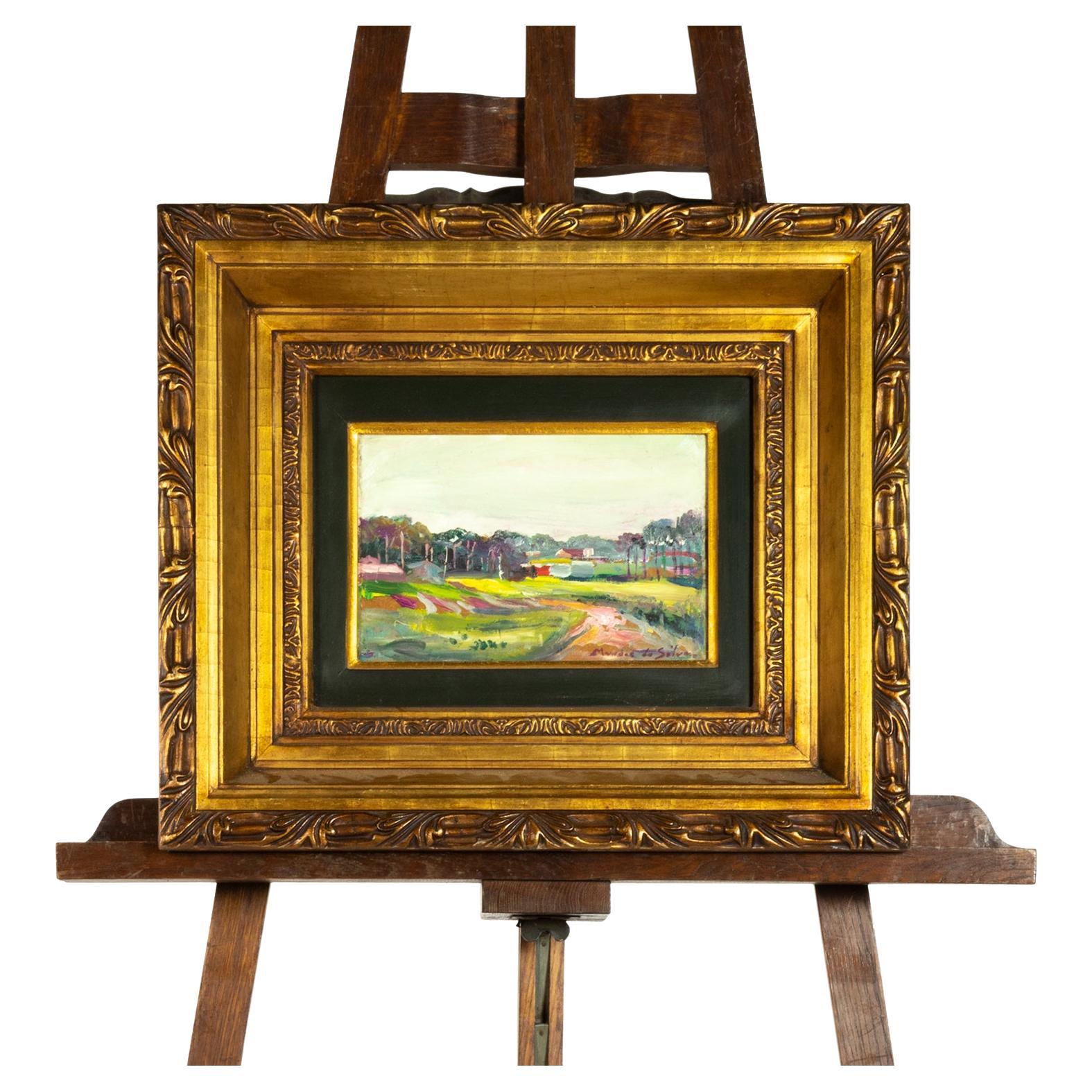 Pintura de paisaje de Mendes Da Silva, (siglo XX), Portugal en venta