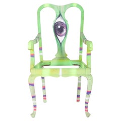 Fauteuil portugais peint par Francisco Camilo