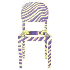 Chaise peinte portugaise Zebra Design By Francisco Camilo
