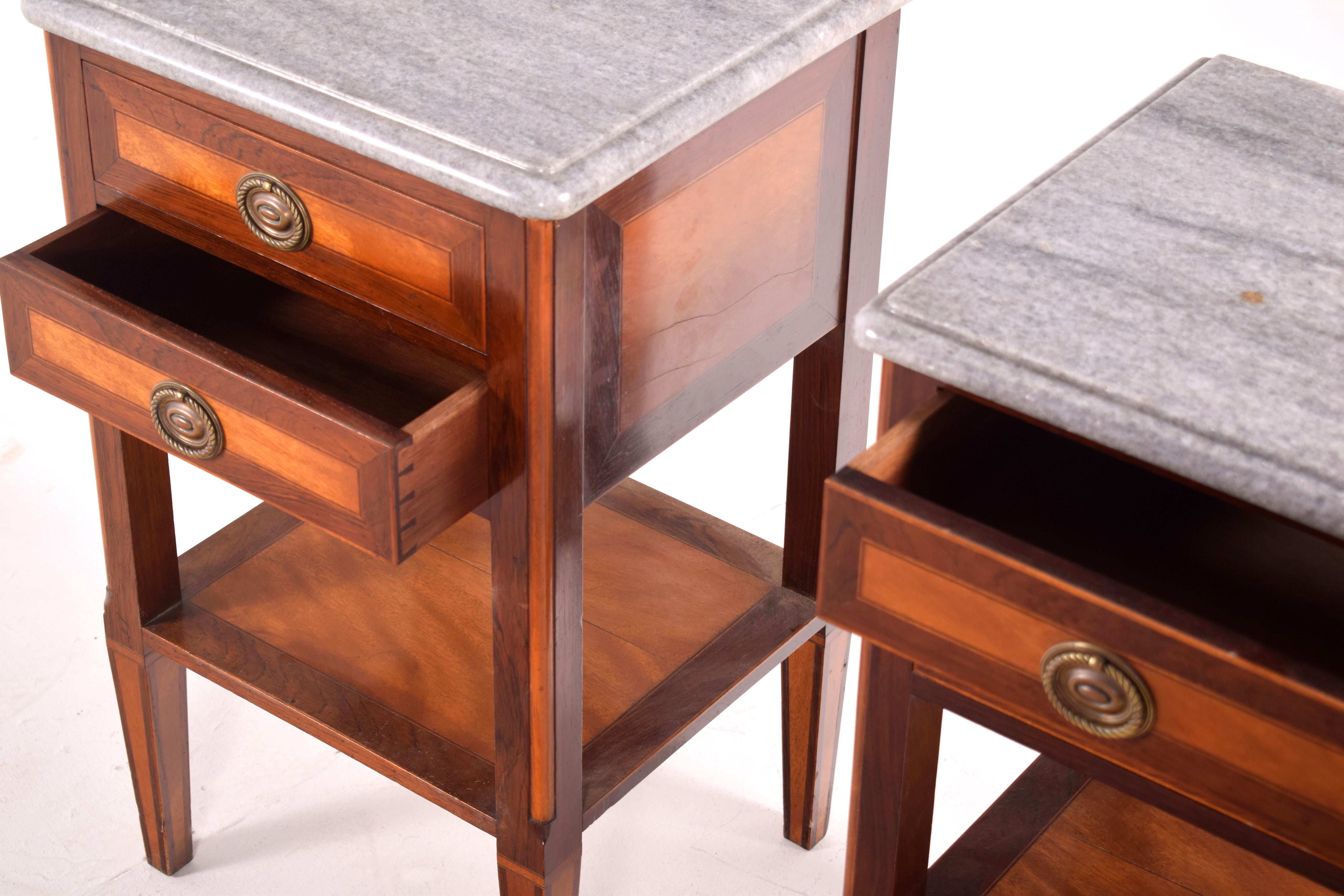pair bedside tables