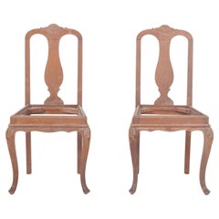 Portuguese Pair of Dining Chairs
