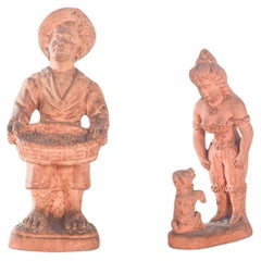 Portuguese Pair of Terracotta Sculptures