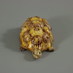 Portuguese Palissy Majolica Tortoise Figure