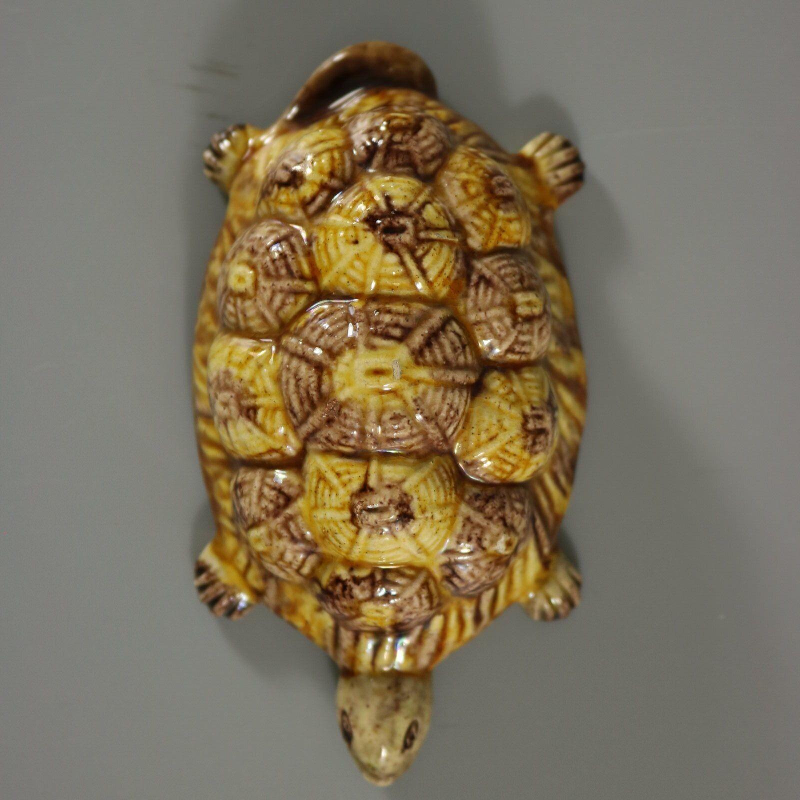 Portuguese Palissy Majolica Tortoise Figure For Sale 4