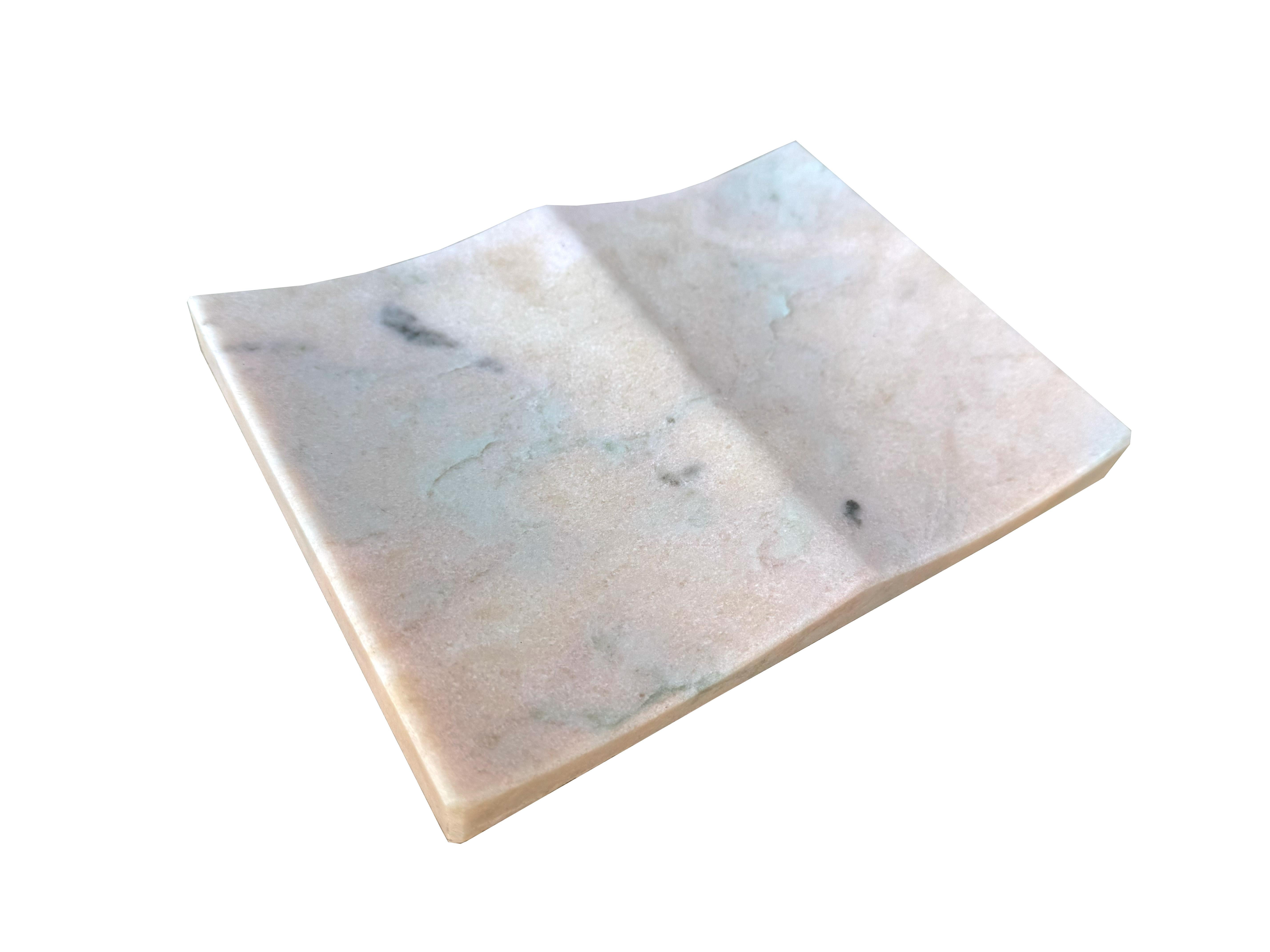 Vassoio portoghese in marmo rosa di Joaquín Moll per Meddel Regalo scultoreo di lusso in vendita 5