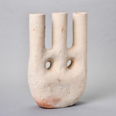 Portuguese Pottery Vessel with Triple Neck