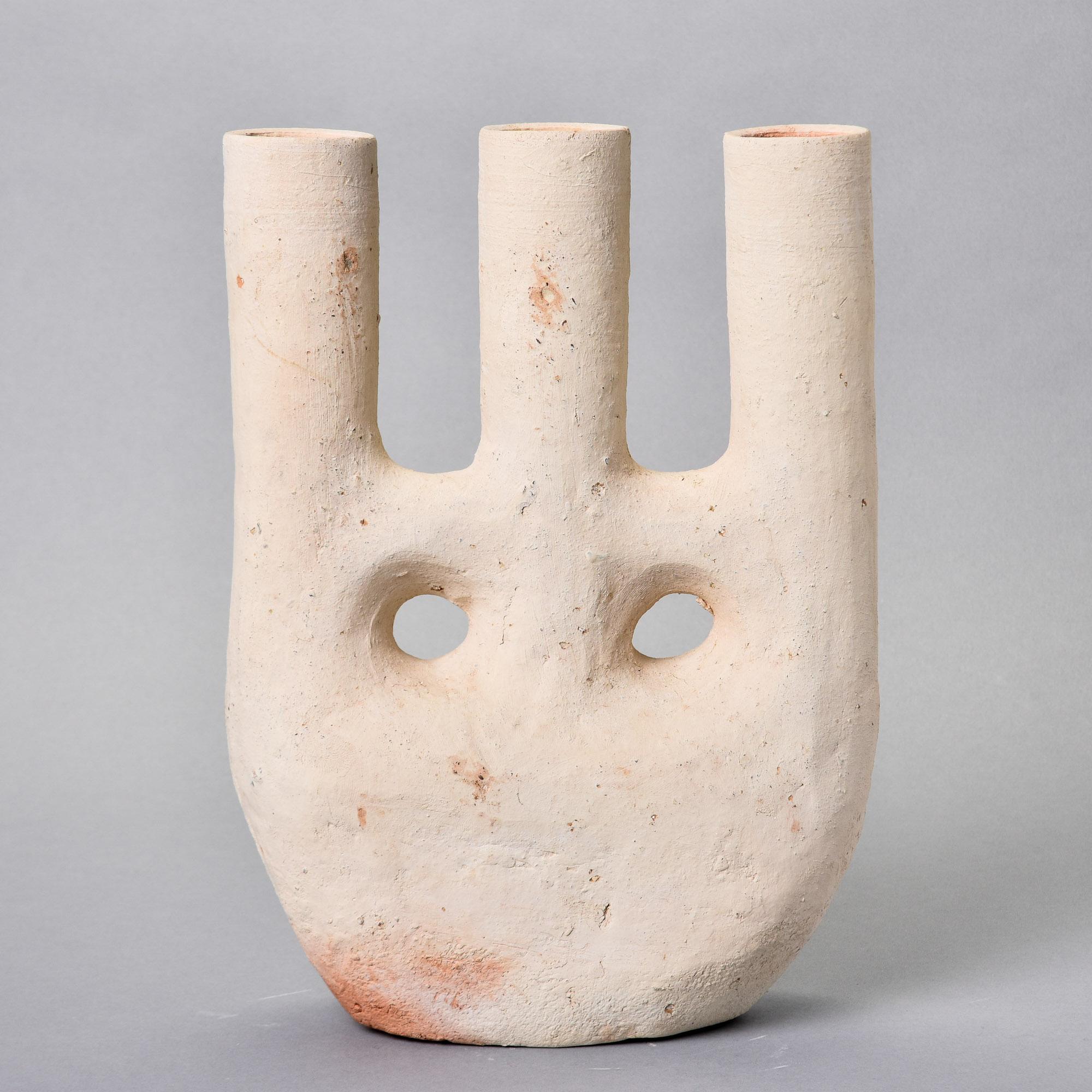 Ceramica Vaso in ceramica portoghese con triplo collo in vendita