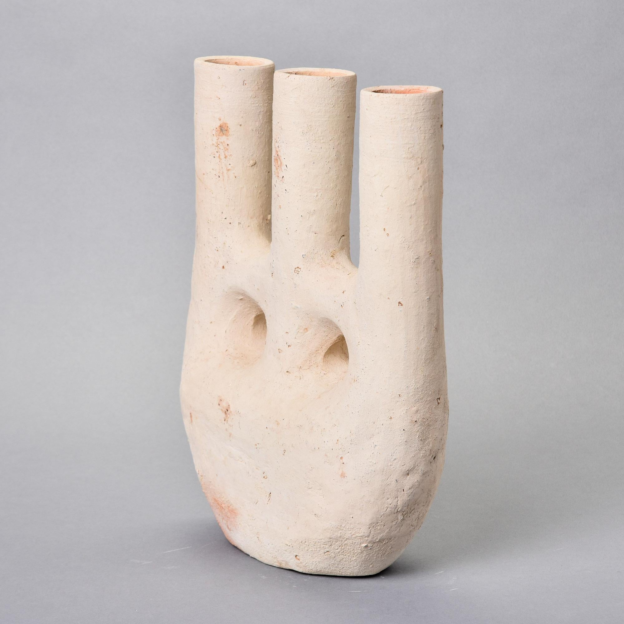 Vaso in ceramica portoghese con triplo collo in vendita 1