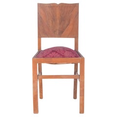 Portuguese Red Upholstered Dining Chair