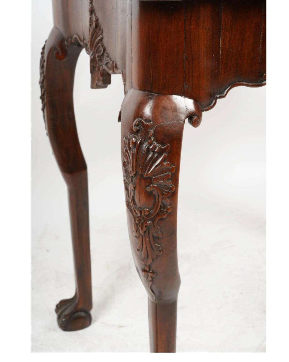 Portuguese Rococo Carved Console Table For Sale 2