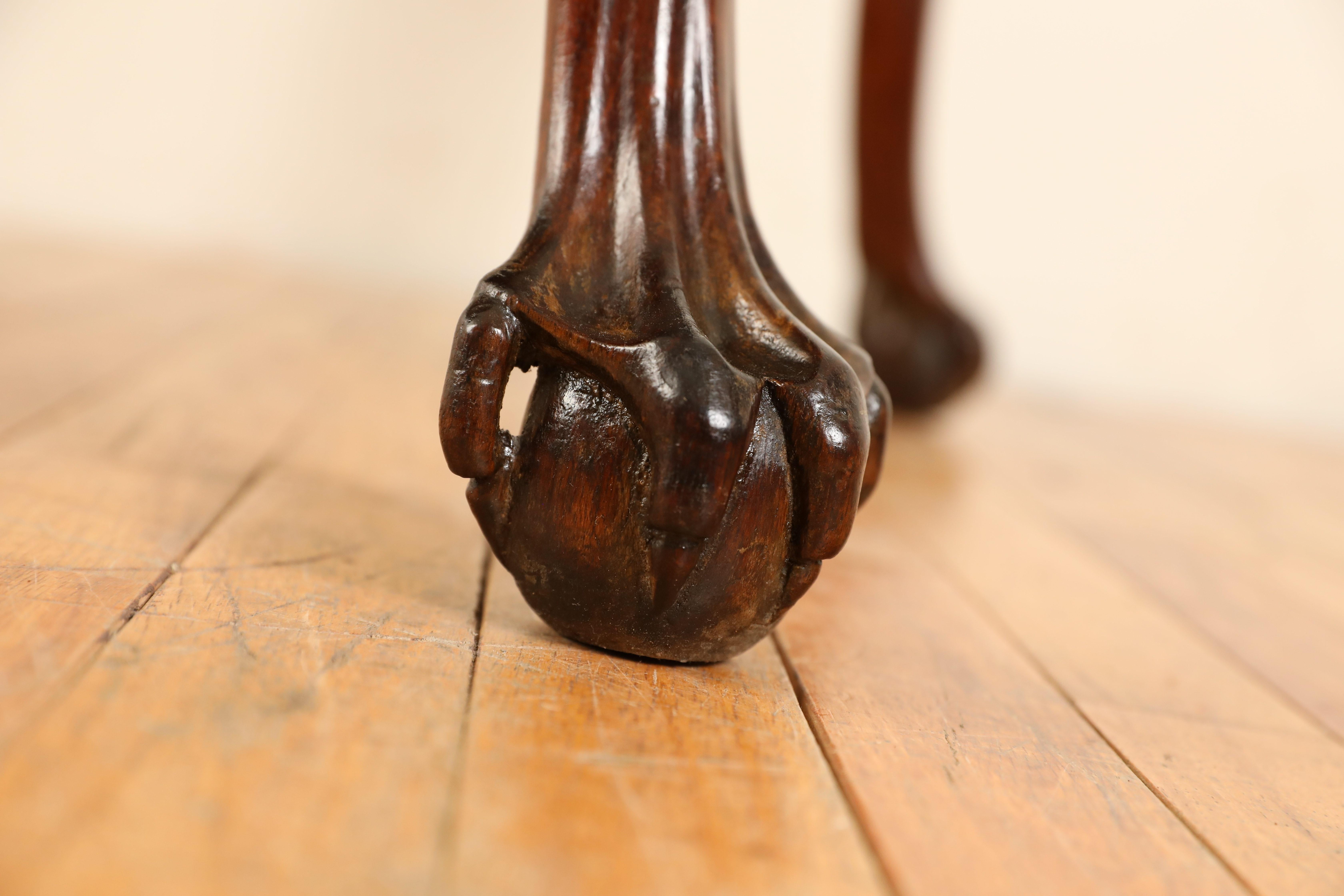 Portuguese Rococo Period Carved Walnut and Inlaid 1-Drawer Table, mid ...