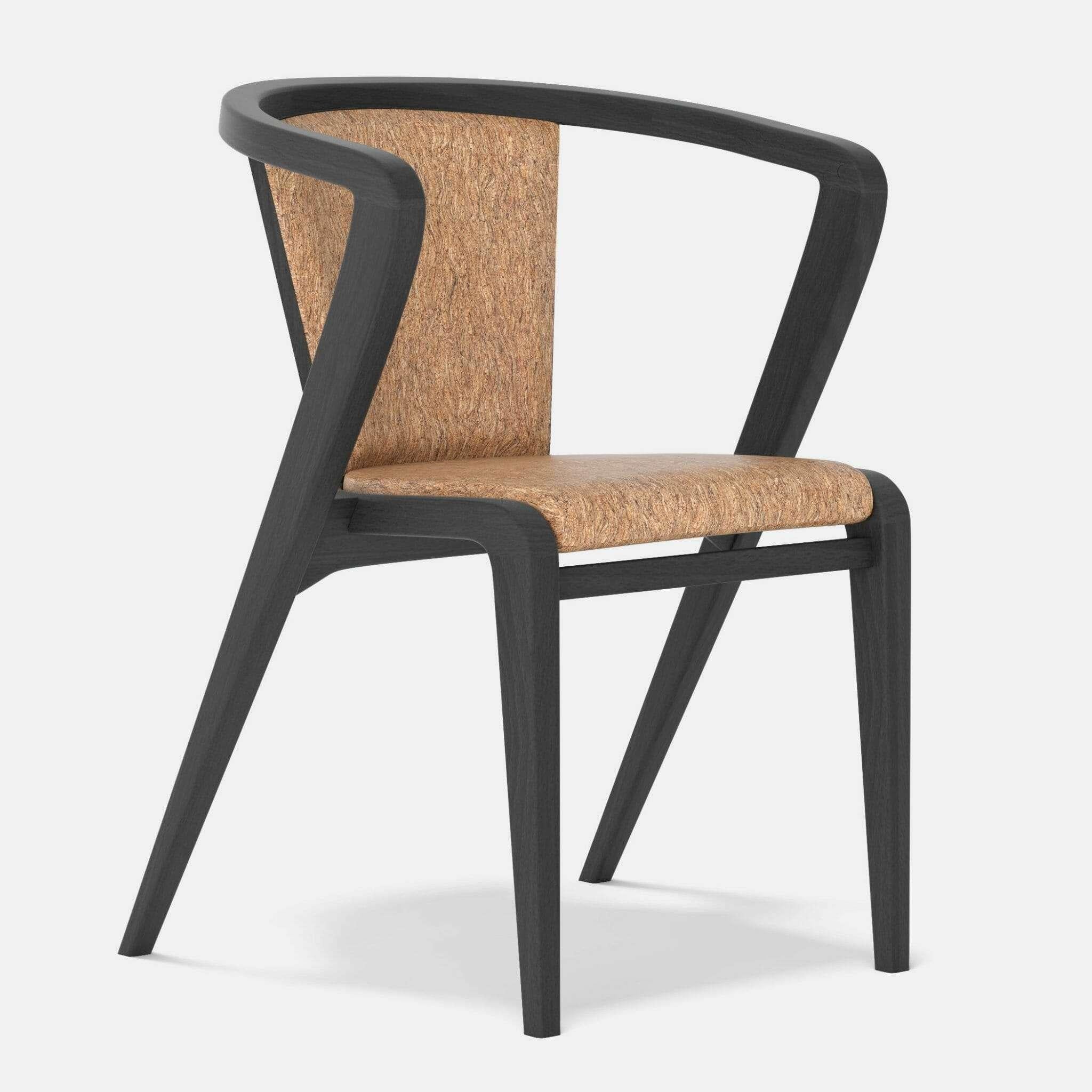 Ash and fabric Portuguese roots chair by Alexandre Caldas
Dimensions: W 40 x D 39 x H 73 cm
Materials: Solid ashwood, fabric

Seat and back available in fabric, velvet, natural leather.

Portuguese roots chair, was inspired by its original