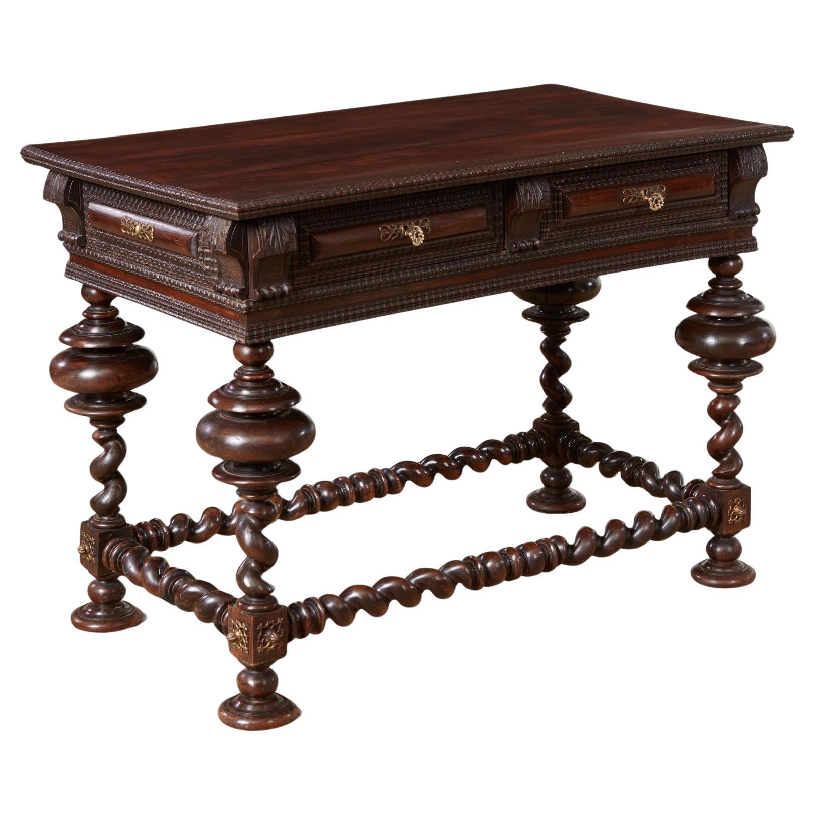Portuguese Rosewood Writing Table