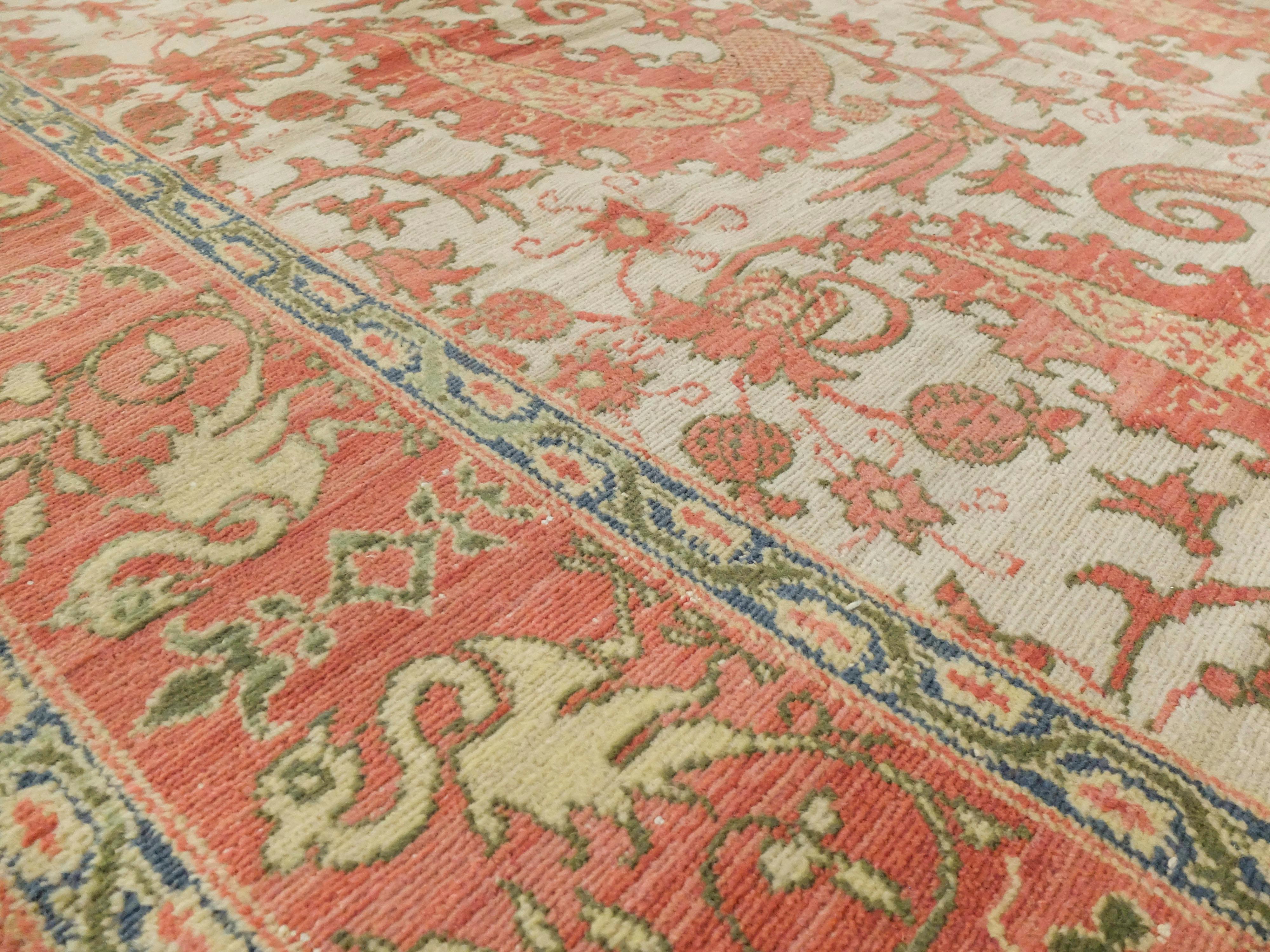 19th Century Portuguese Rug Antique, c. 1800s For Sale