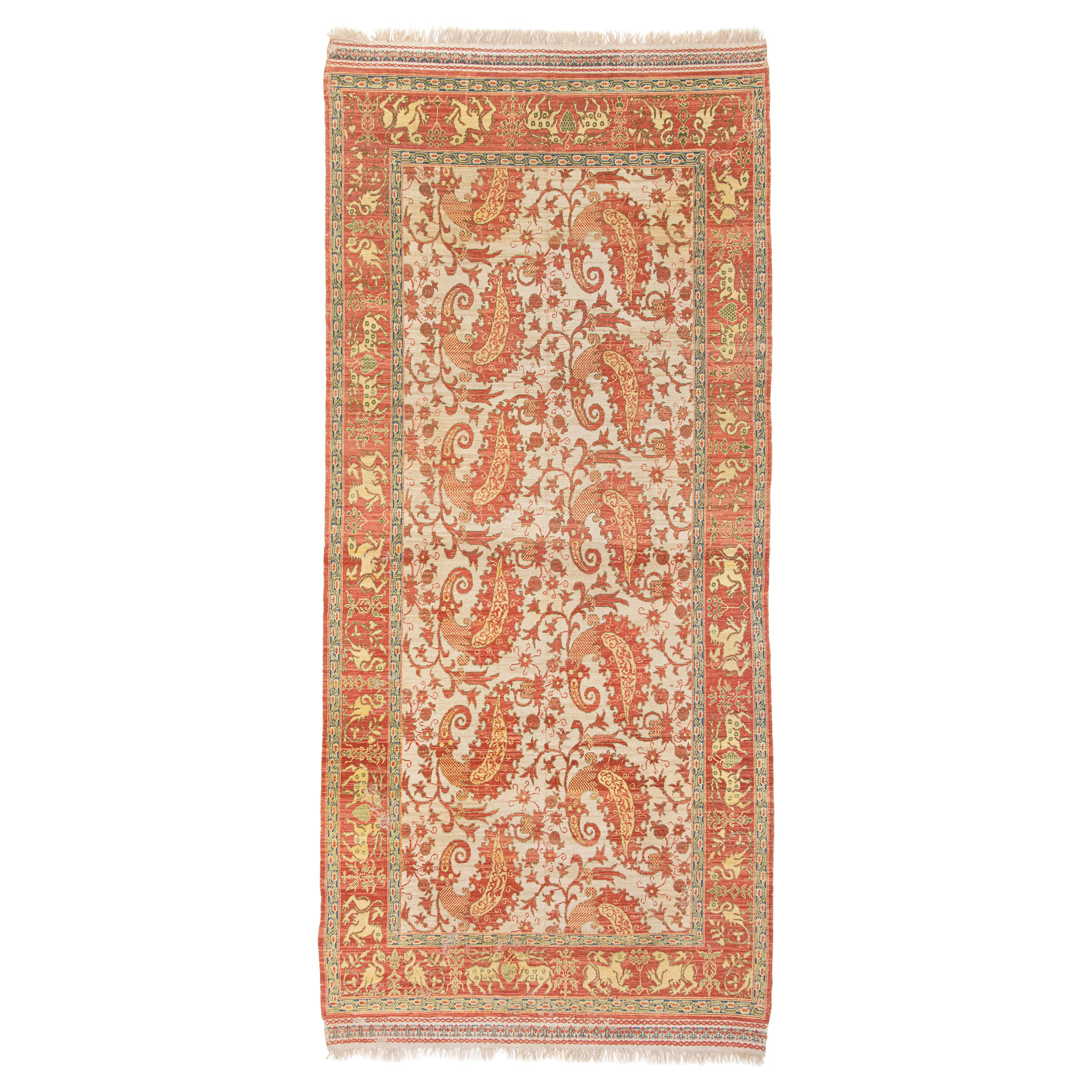 Antiker portugiesischer Teppich, um 1800, antik