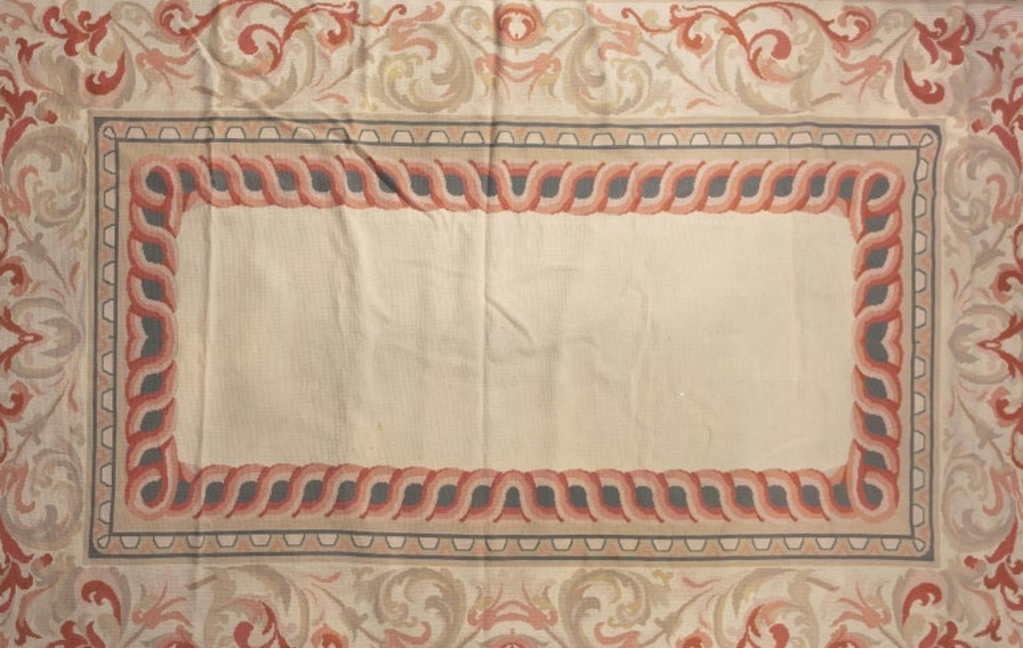 Portugiesischer Teppich „ Arraiolos“ aus dem 20. Jahrhundert, 458 cm x 280 cm (Handgefertigt) im Angebot