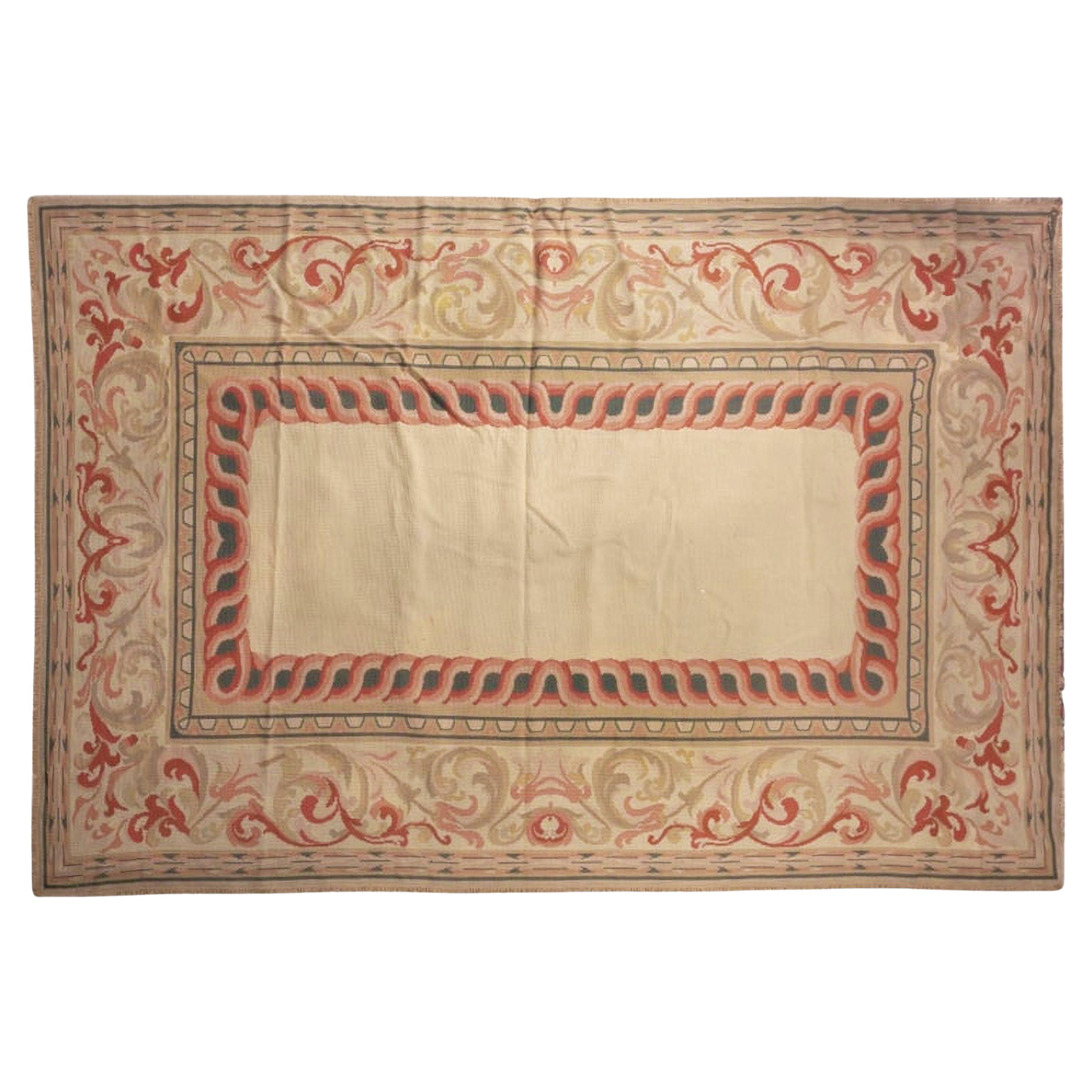 Portugiesischer Teppich „ Arraiolos“ aus dem 20. Jahrhundert, 458 cm x 280 cm im Angebot