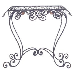 Portuguese Rustic Oval Table in Iron