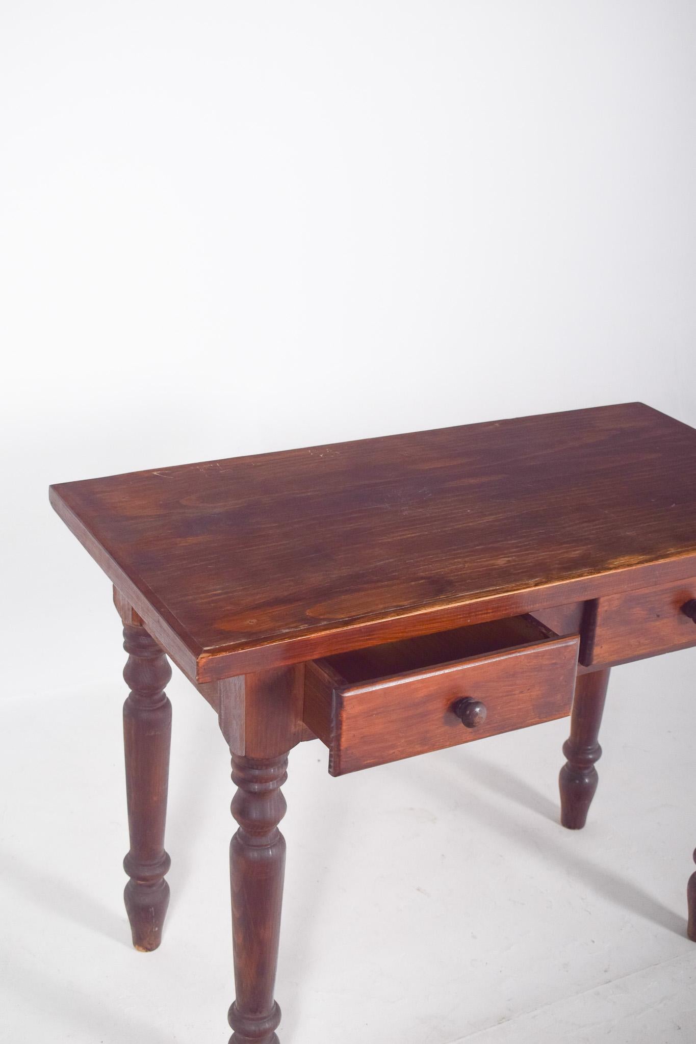 Portuguese Rustic Pine kitchen Dining Table For Sale 3