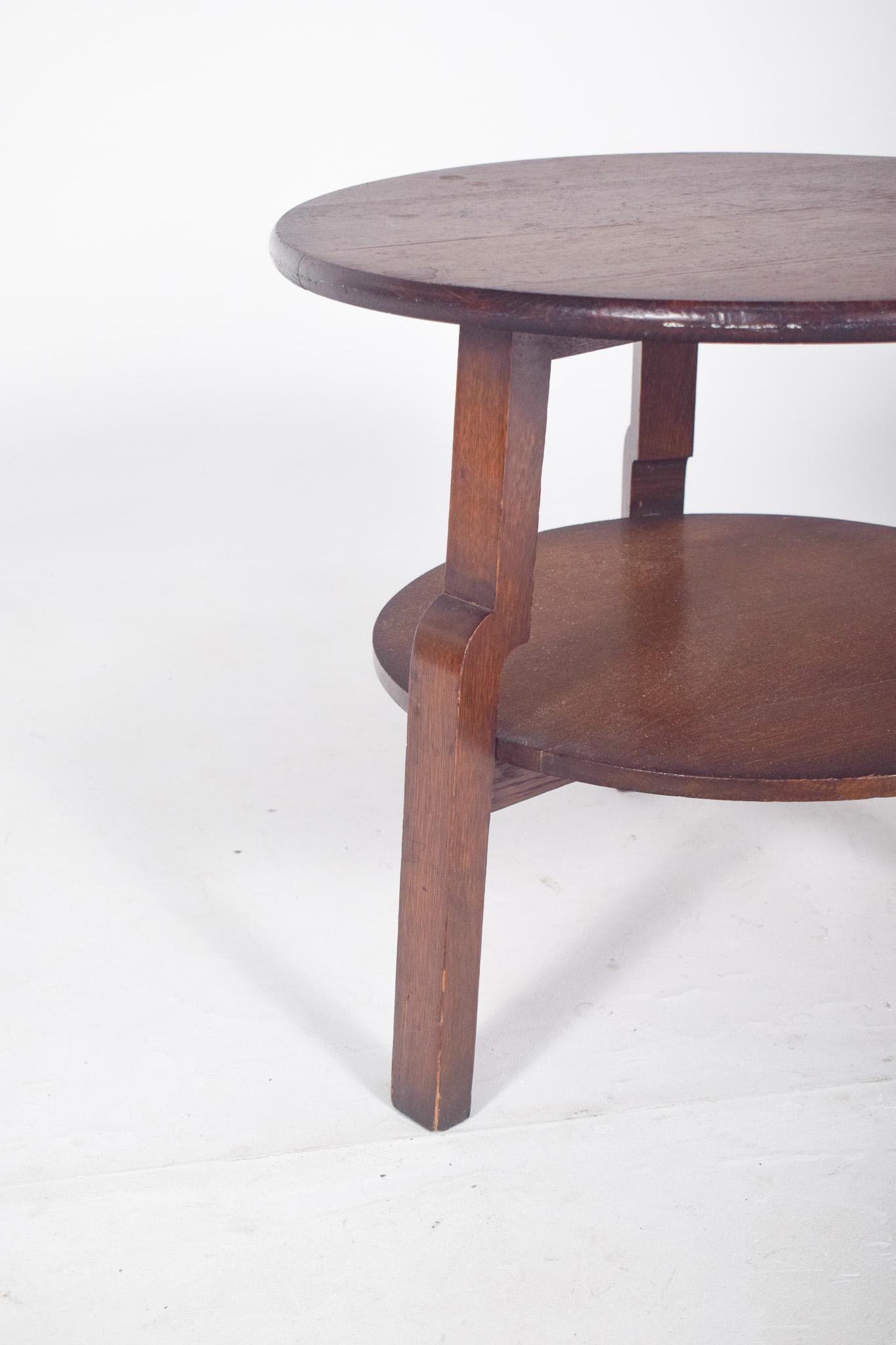 Portugais Table basse ronde rustique portugaise en vente