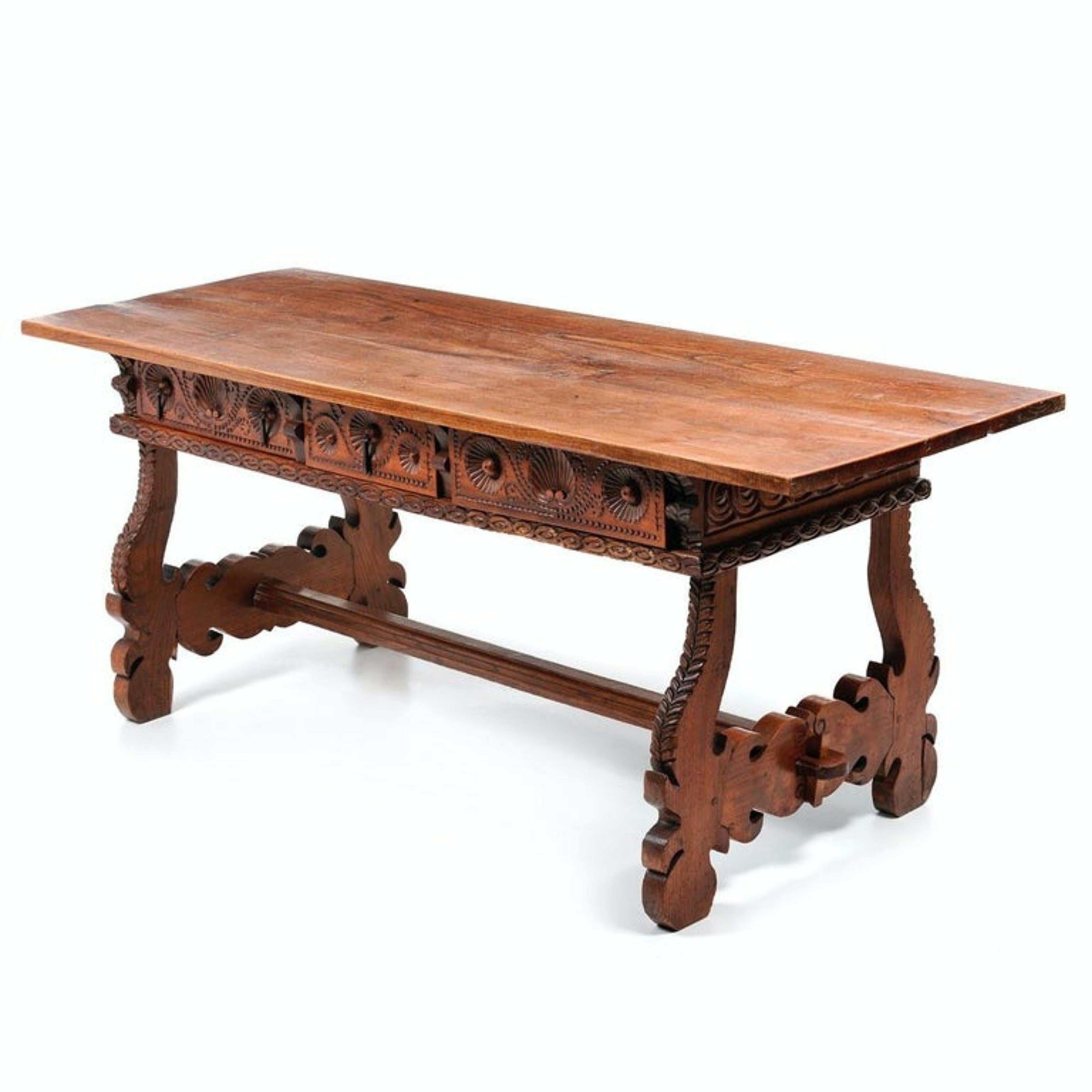 Hand-Crafted Portuguese Rustic Table 18th Century For Sale