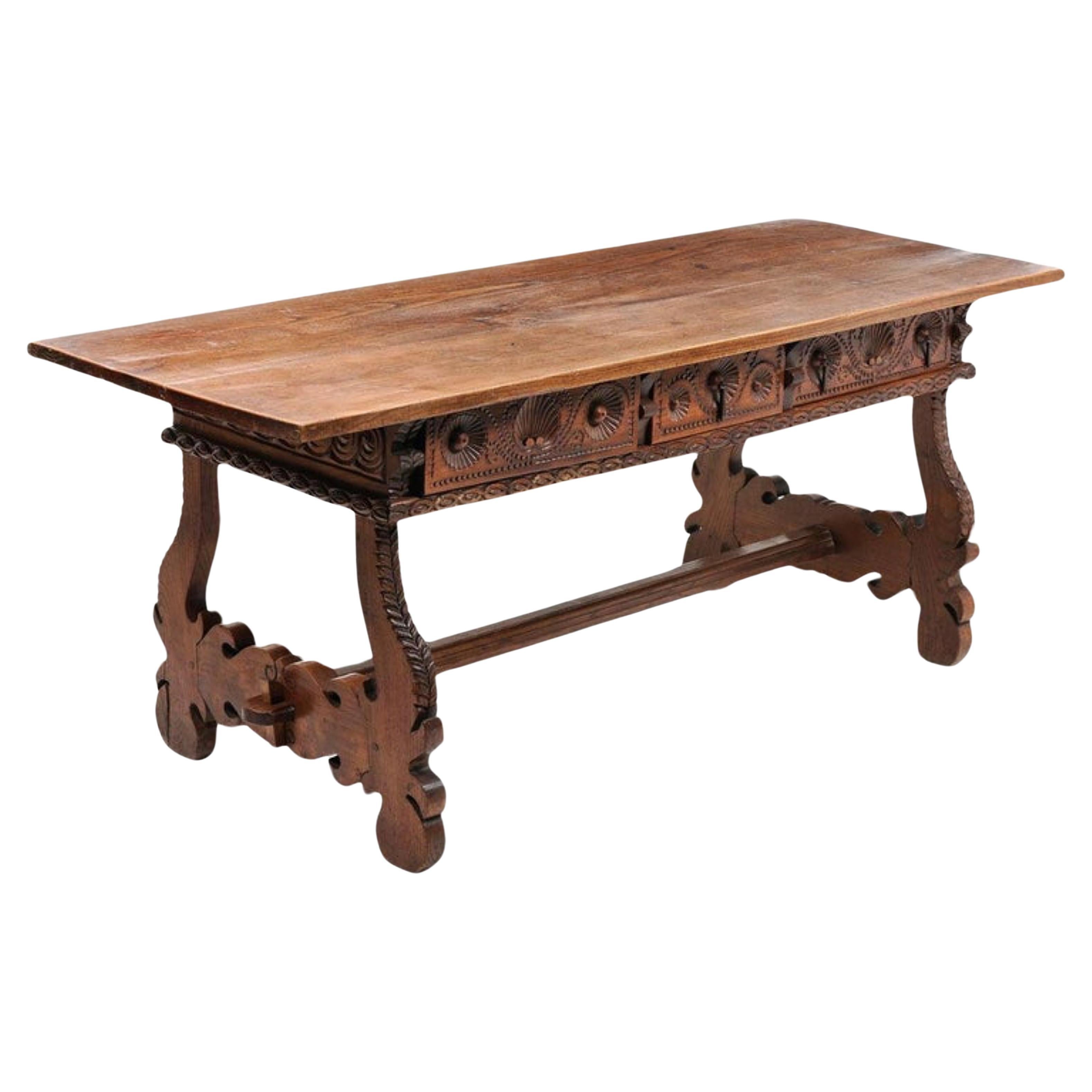 Portuguese Rustic Table 18th Century For Sale