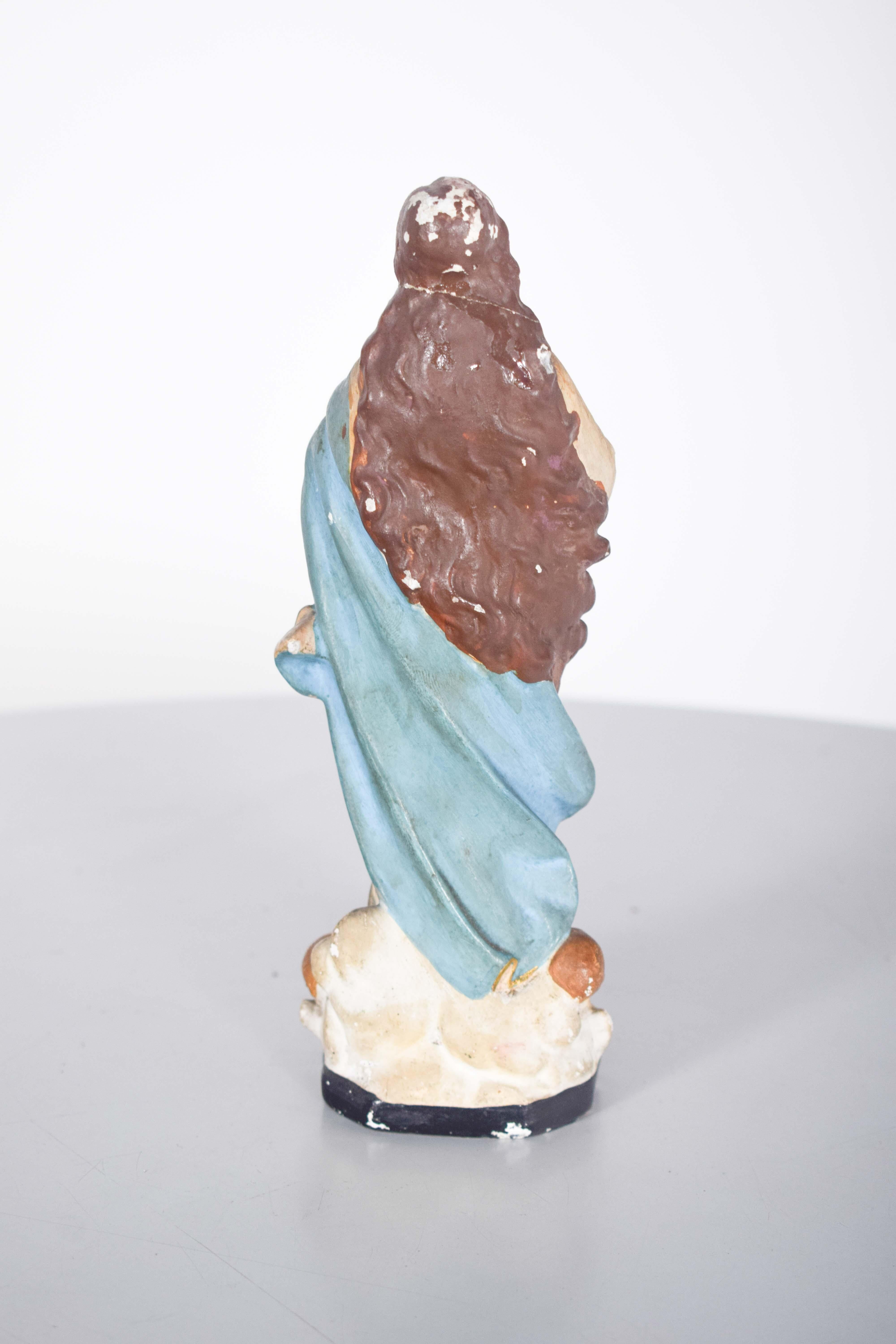 XIX secolo Scultura portoghese di Nossa Senhora da Imaculada Conceição in vendita