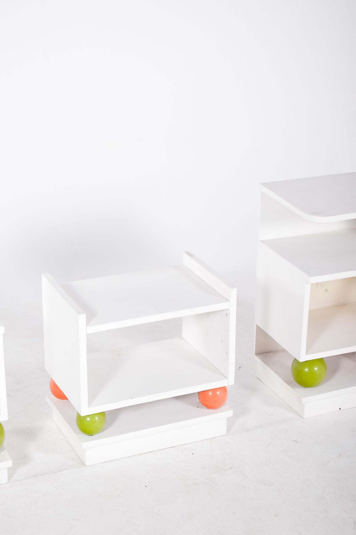 Portuguese Set of Two Bedside Tables and Bench For Sale 3