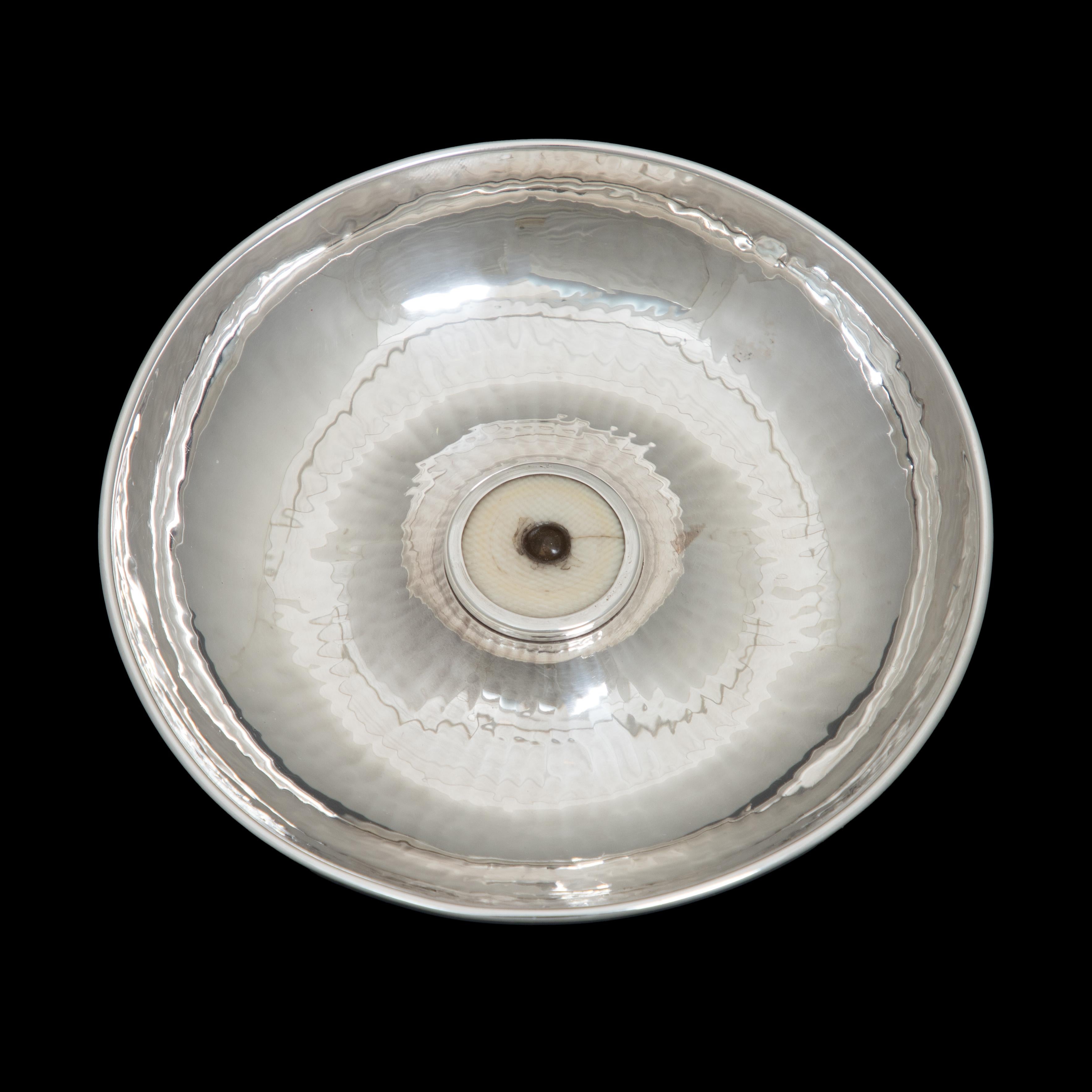 Portuguese Silver Ring Holder with Bone Application For Sale 4