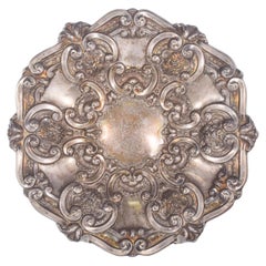 Portuguese Silver Salver Relief Decoration