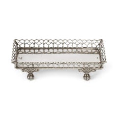 Portuguese Silver Set of Four Identical Snuffer Trays