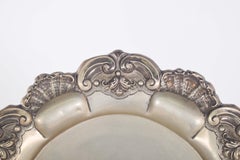 Portuguese Silver Tray Relief and Openwork Decoration