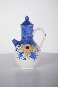 Portuguese Small Pottery Jar with Lid