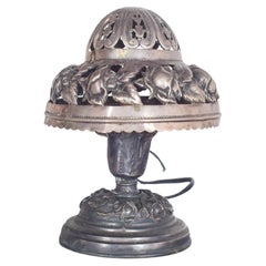 Petite lampe de bureau portugaise en argent