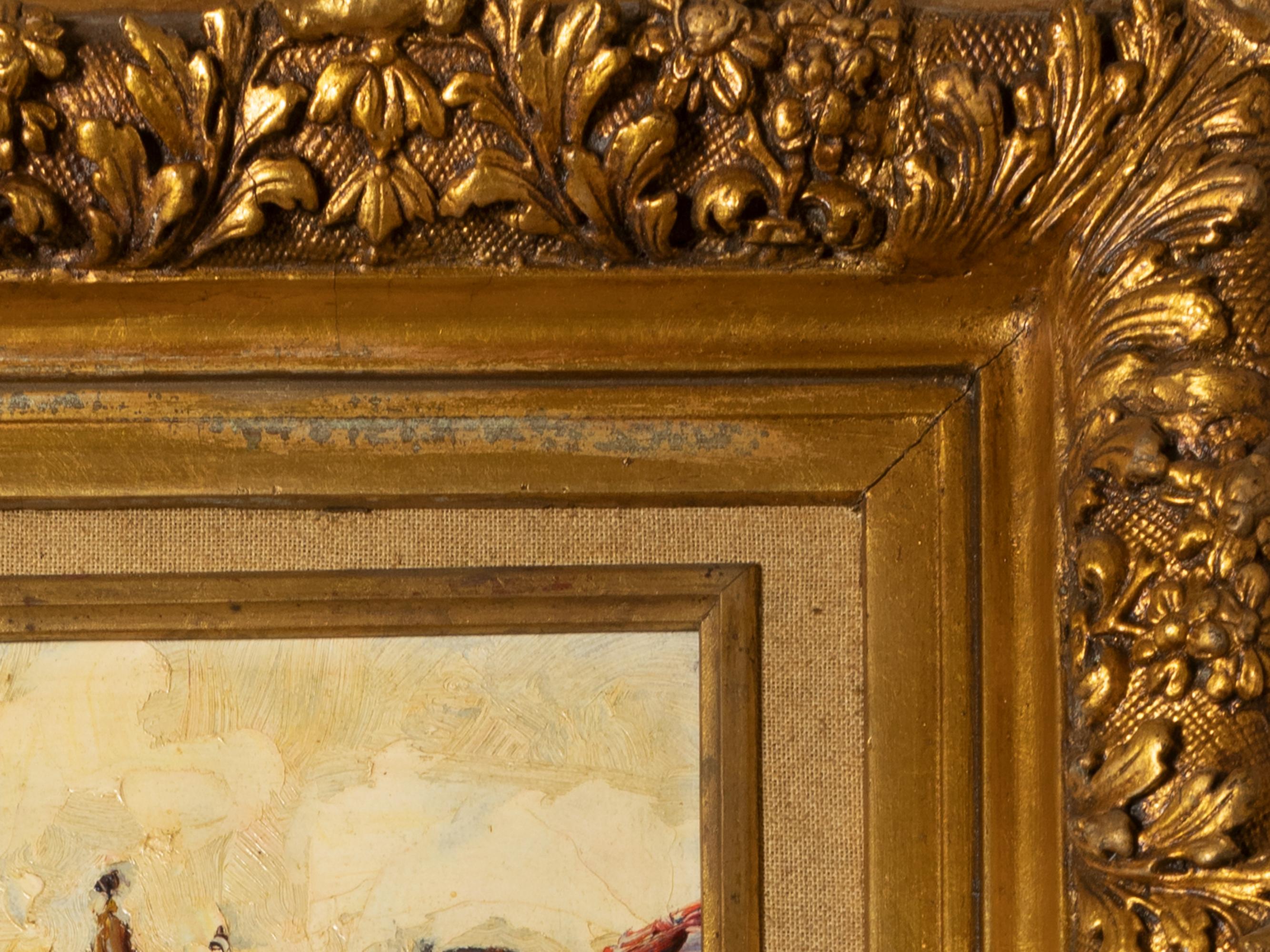 Scène de rue portugaise par Jaime Murteira, Huile sur Platex, École portugaise en vente 3