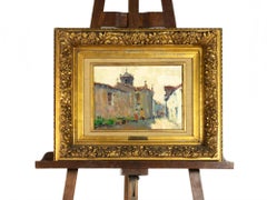 Portuguese Street Scene by Jaime Murteira, Oil on Platex, Portuguese School