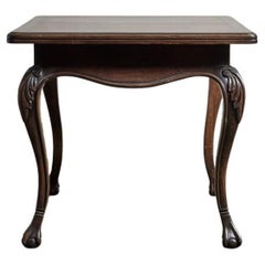 Portuguese Style Square Table with Curved Legs